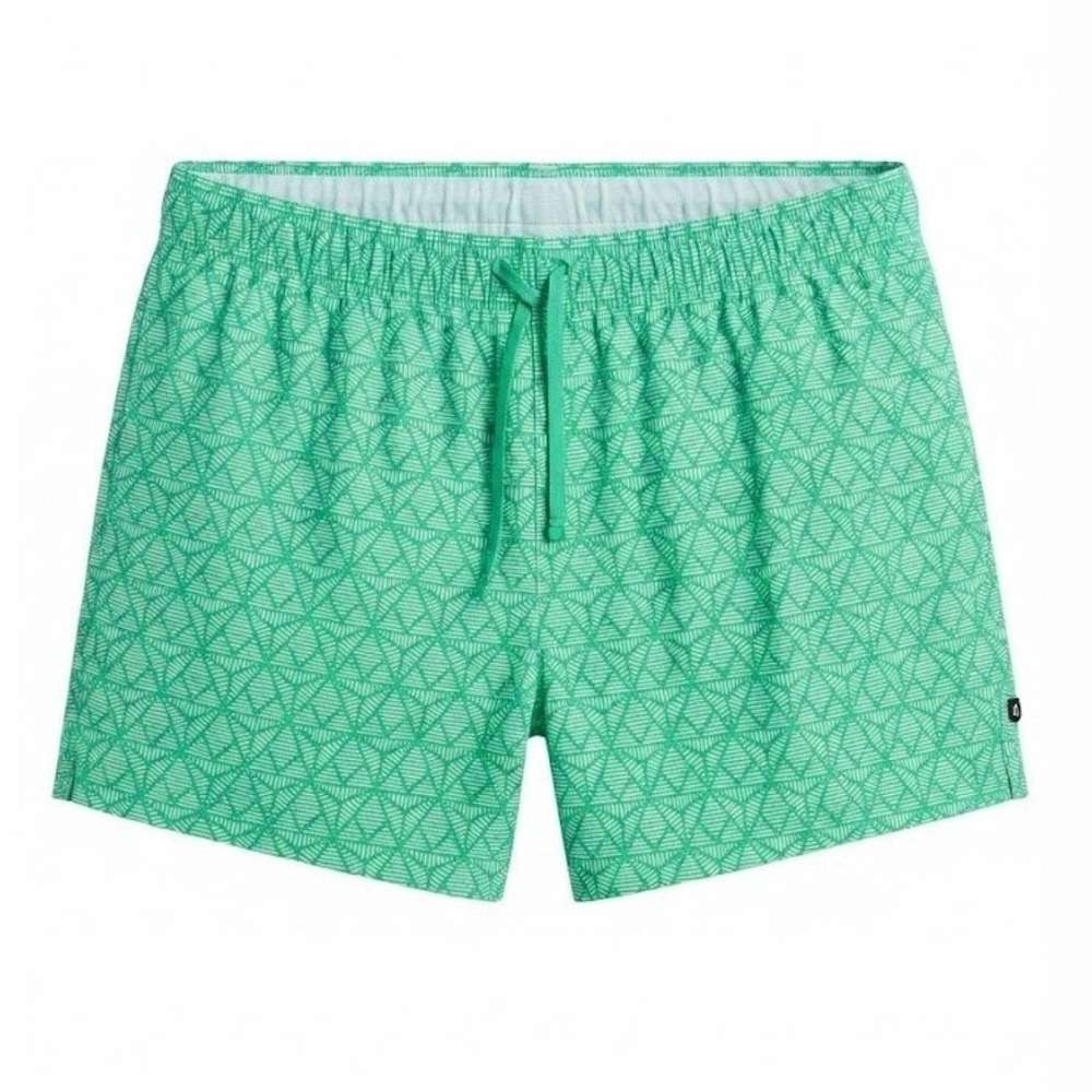 Lauren James Women's XL Mint Green Geometric Print Shorts Baggies